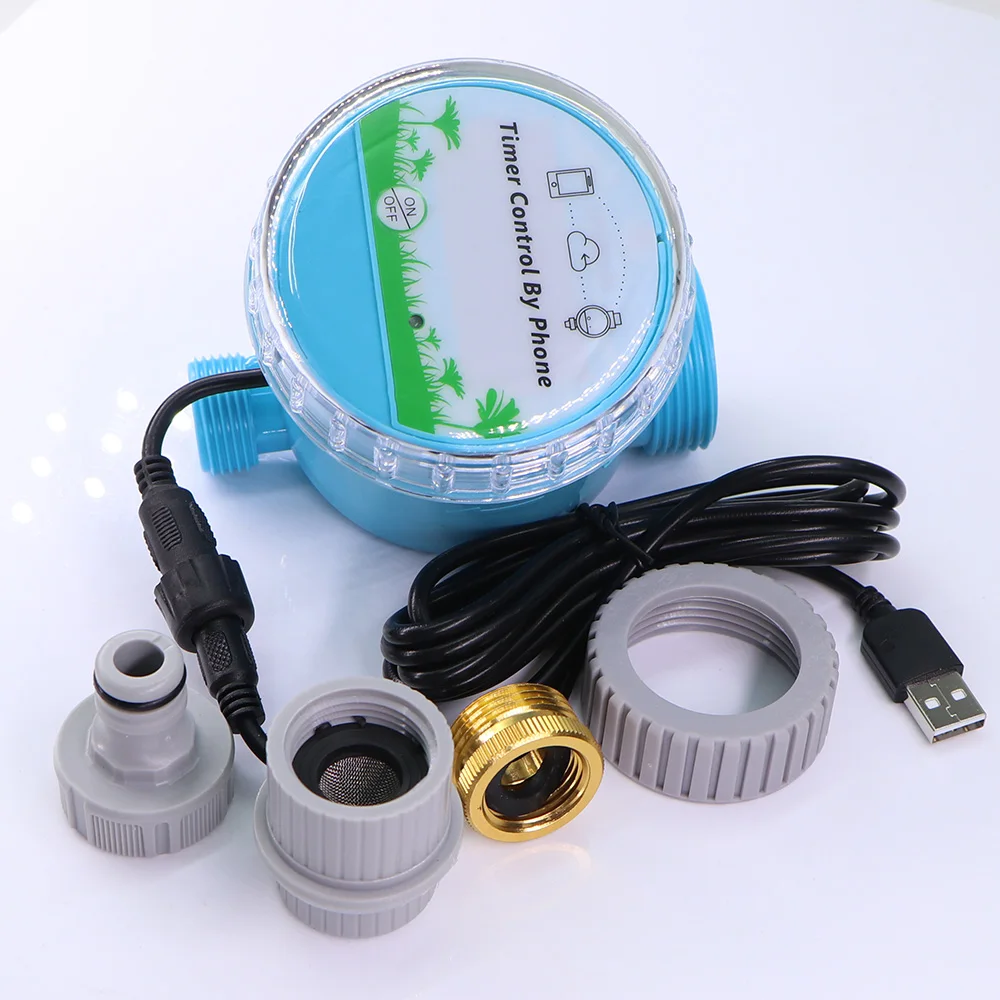 1set WIFI/Bluetooth Compatible Timer Automatic Programming Solenoid Valve for Garden Watering Controller Drip Irrigation System