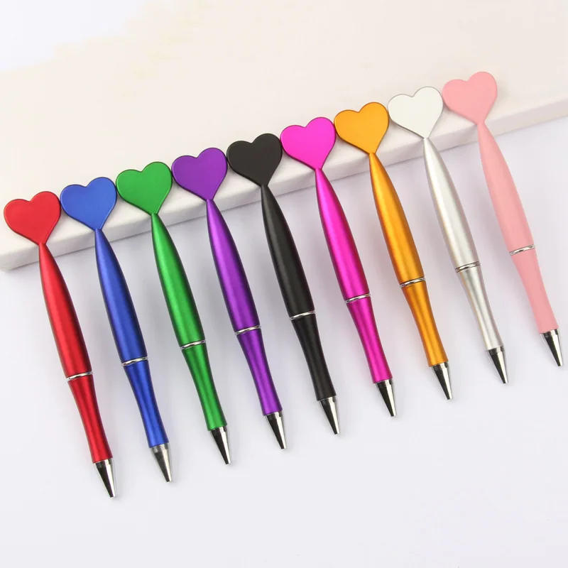 10PC/Lot Lovely Creative Butterfly Five-pointed Star Flower Heart-shaped Ball Pen Student Black Gel Pen School Office Stationery