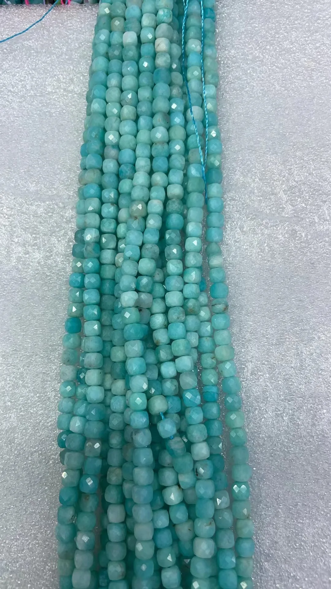 Natural tianhe stone Faceted 4x4mm length dagree39cm