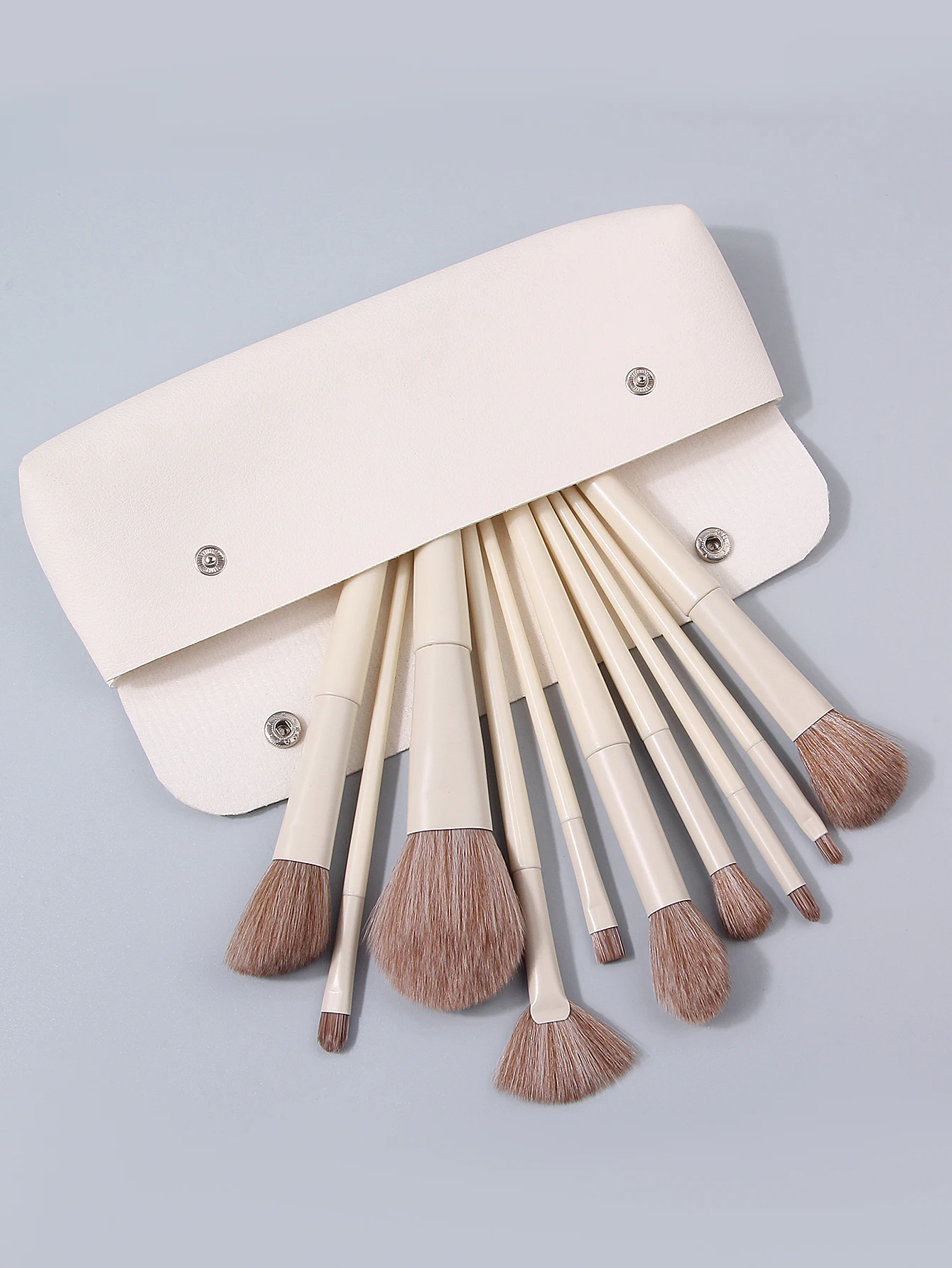 11-teiliges Make-up-Pinsel-Set für Anfänger mit Make-up-Tasche, Rougepinsel mit weichen Borsten, Lidschattenpinsel, tragbare Reise-Make-up-Werkzeuge