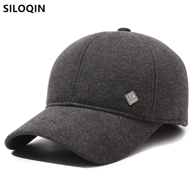 

2024 New Winter Plush Thickened Warm Baseball Caps For Men Coldproof Earmuffs Hats Ski Hat Cycling Cap Golf Cap Snapback Cap 모자