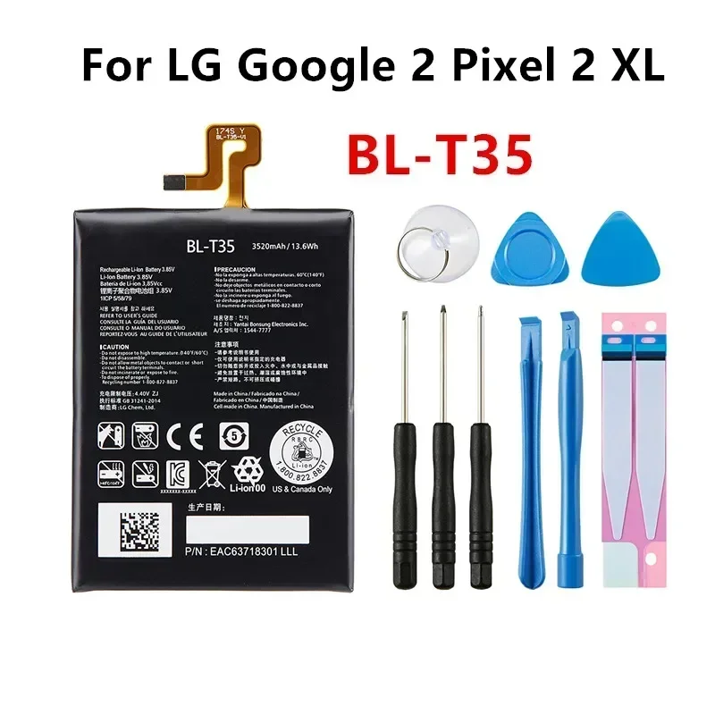 

BL-T35 3520mAh Replacement Battery For LG Google2 Google 2 Pixel 2 XL Pixel2 BL T35 BLT35 Mobile phone Batteries+Tools