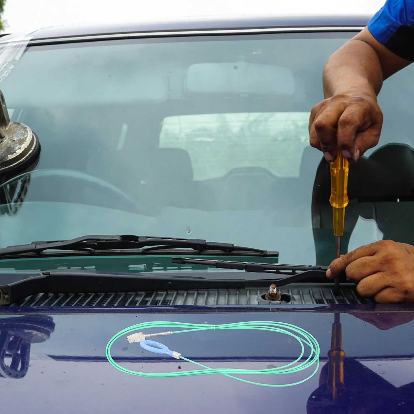 Unclog Extra Long Pipe Cleaner Wiper Drain Hole Car Roof Cars Windshield Tool Cleaning Brush Super Fridge Drainage