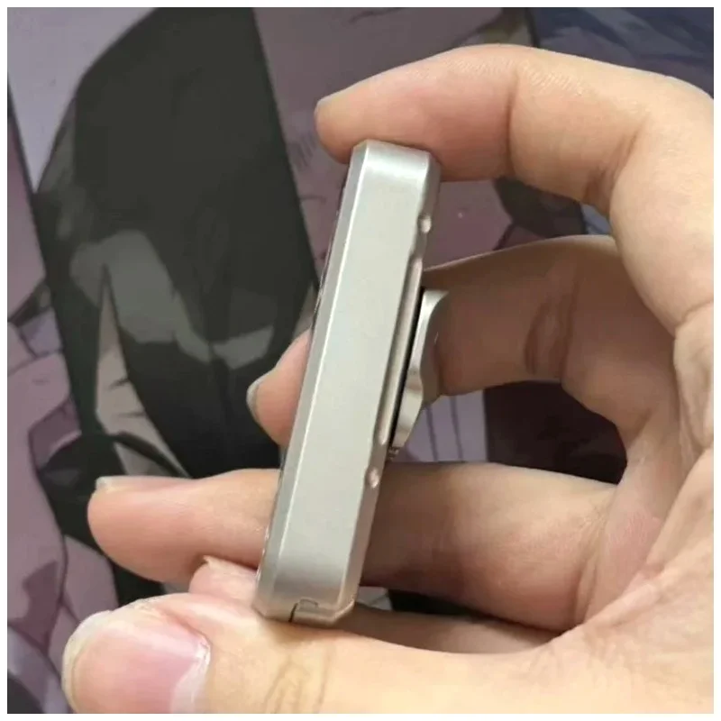 EDC Stainless Steel Metal Fidget Mechanical Slider Ball Bouncing Push Card Plate Fidget Slider for Stress Relief Anti Stress