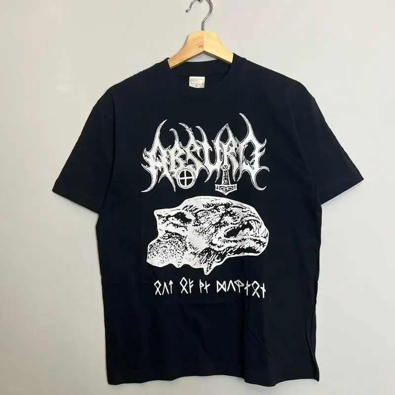 

Rare Vintage 00S Absurd Logo Black Metal Band T Shirt