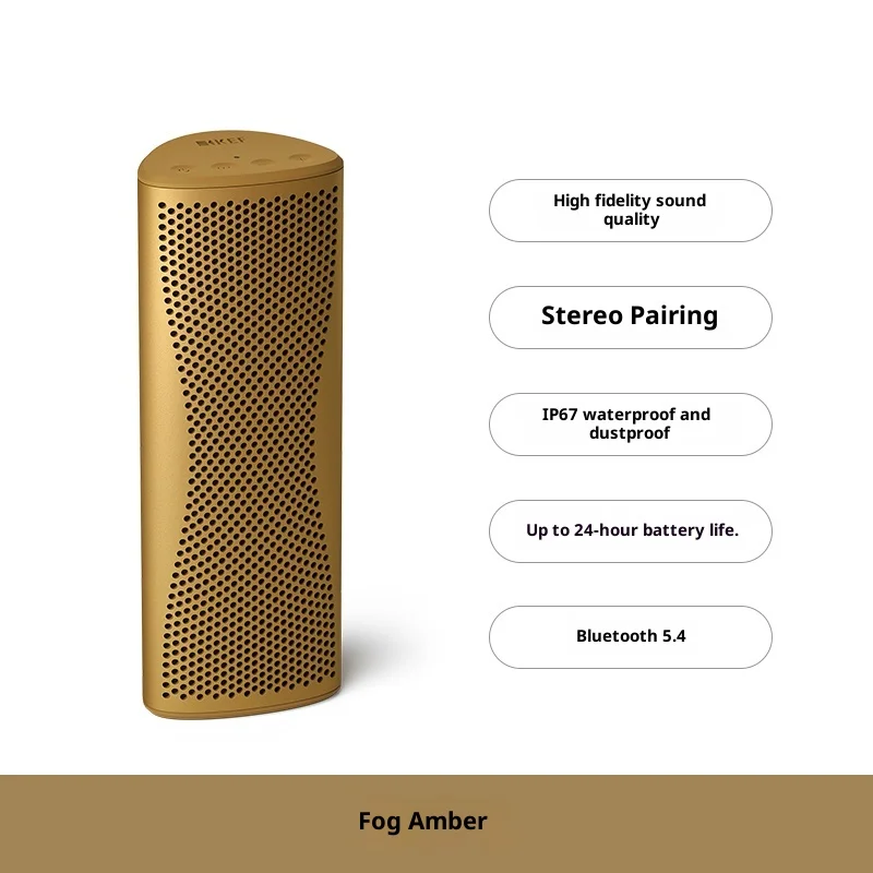 مكبر صوت بلوتوث محمول KEF Muo أصلي جديد، لاسلكي، خارجي، سطح الطاولة، عالي الدقة، نشط، مقاوم للغبار ومقاوم للماء #6