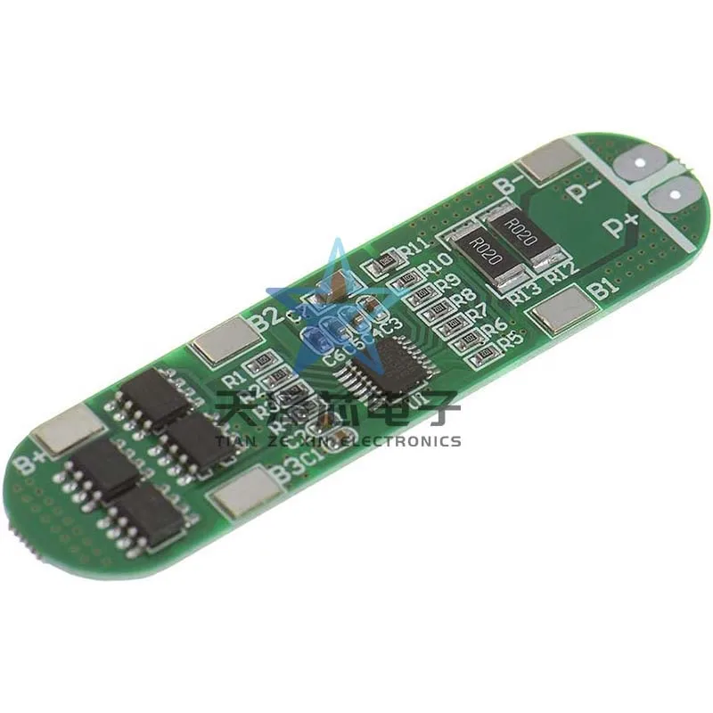 4 strings of 14.8V 18650 lithium polymer battery protection board 16.8V anti-overcharge over-discharge 12A current limit