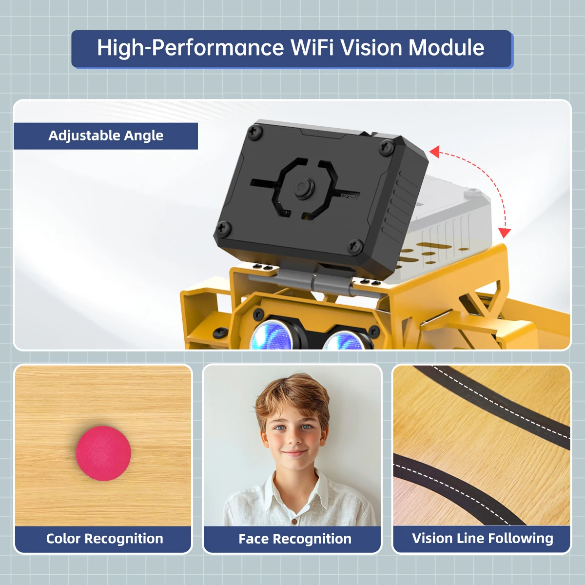 

NEW Hiwonder MechDog AI Vision and Voice Interaction Quadruped Robot Dog Scratch Python Arduino Programming Open-Source Robotic