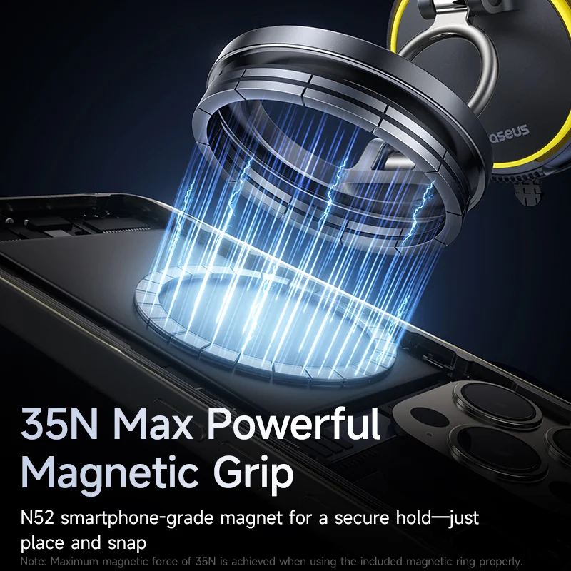 Baseus Vacuum 360° Magnetic Car Phone Mount 4