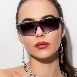 New Joined Body Square Sunglasses Women's Brand Designer Fashion Sun Glasses Women Outdoor Travel Eyewear UV400 Oculos
