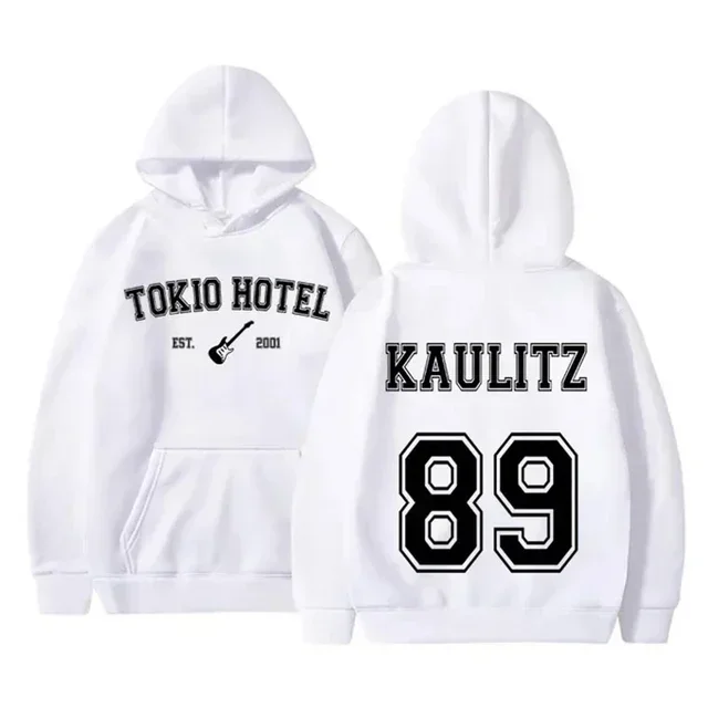 

Осень/зима, толстовки с капюшоном для рок-группы Tokio Hotel, мужские и женские толстовки с принтом Kaulitz, толстовки в стиле хип-хоп, теплые толстовки в стиле Харадзюку