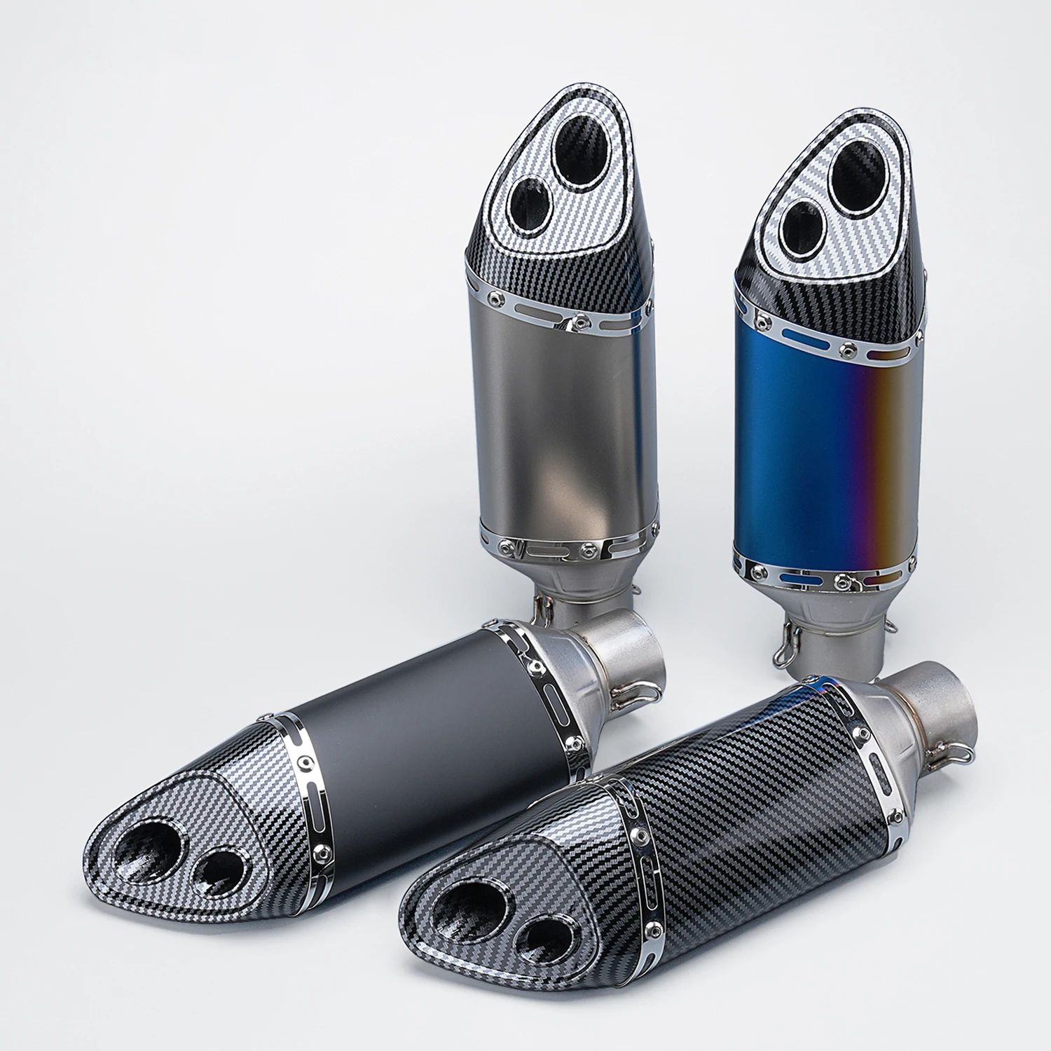 

51mm Universal Motorcycle Exhaust Slip On Modified Escape Moto For Z650 Z900 ER6N Z1000 YZF R1 R3 S1000RR