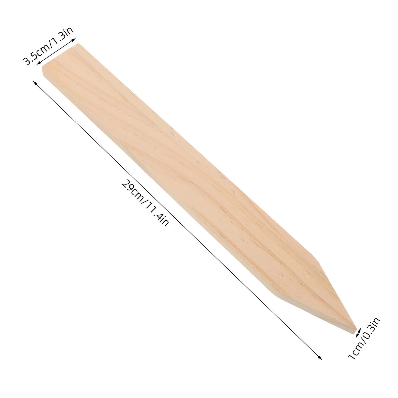 10Pcs Wood Survey Stakes Hard Solid Wooden Property Line Markers for Construction Land Surveying Boundary Marking Garden Yard