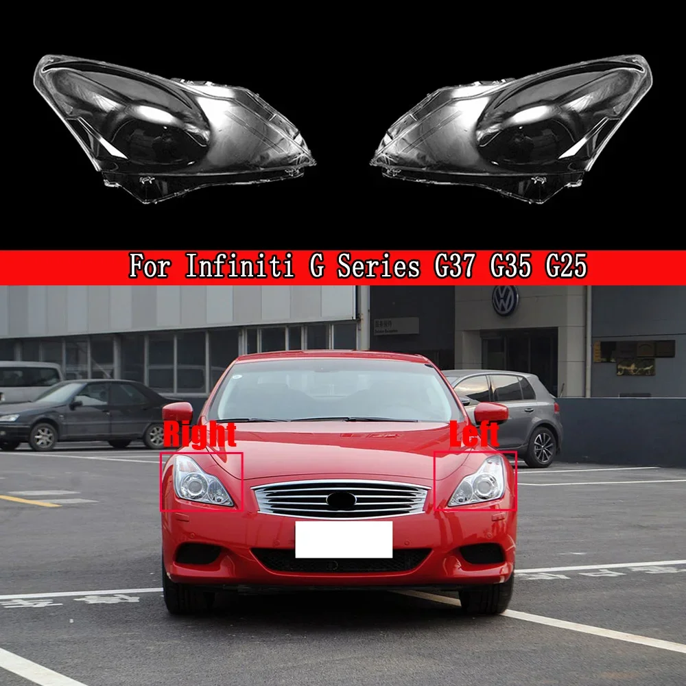 

Car Headlamp Lamp Cover Glass Lamp Shell Headlight Cover Transparent Lampshade Auto Light Caps For Infiniti G Series G37 G35 G25