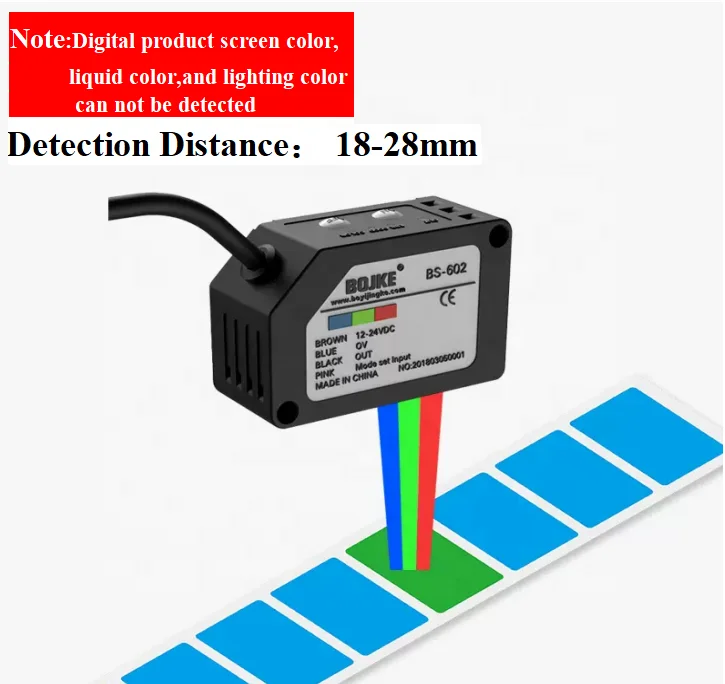 BOJKE color detection photoelectric code sensor optical mark color sensor recognition price