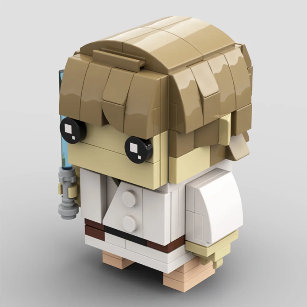 Gobricks MOC Guerras Espaciais Lukes Skywalkered Brickheadz Building Block set Ação Caráter Guerreiros Coletar Tijolo Brinquedos Crianças Presentes