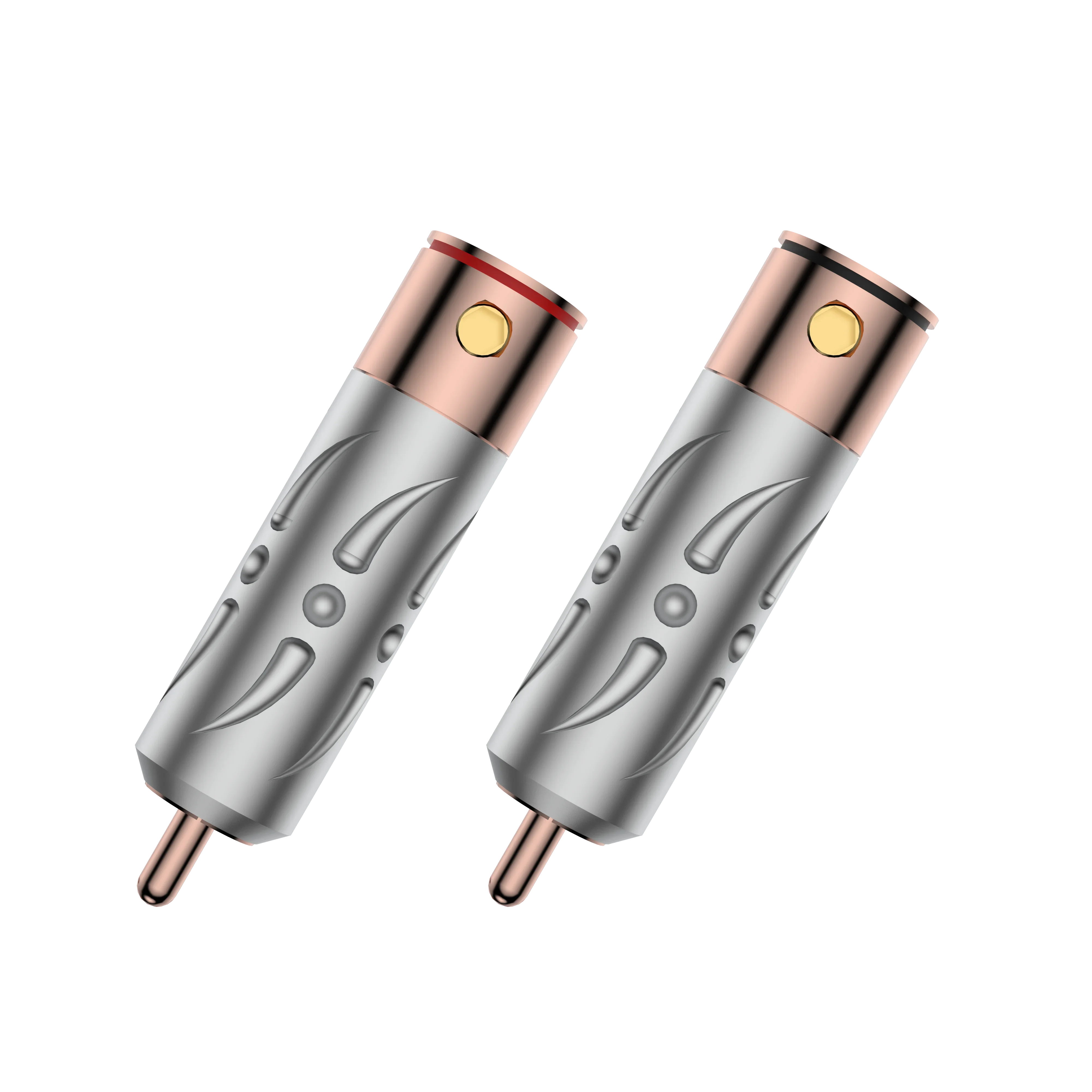 Viborg VR109 HI-End Performance Pure Red Copper RCA Plug soldering connectors