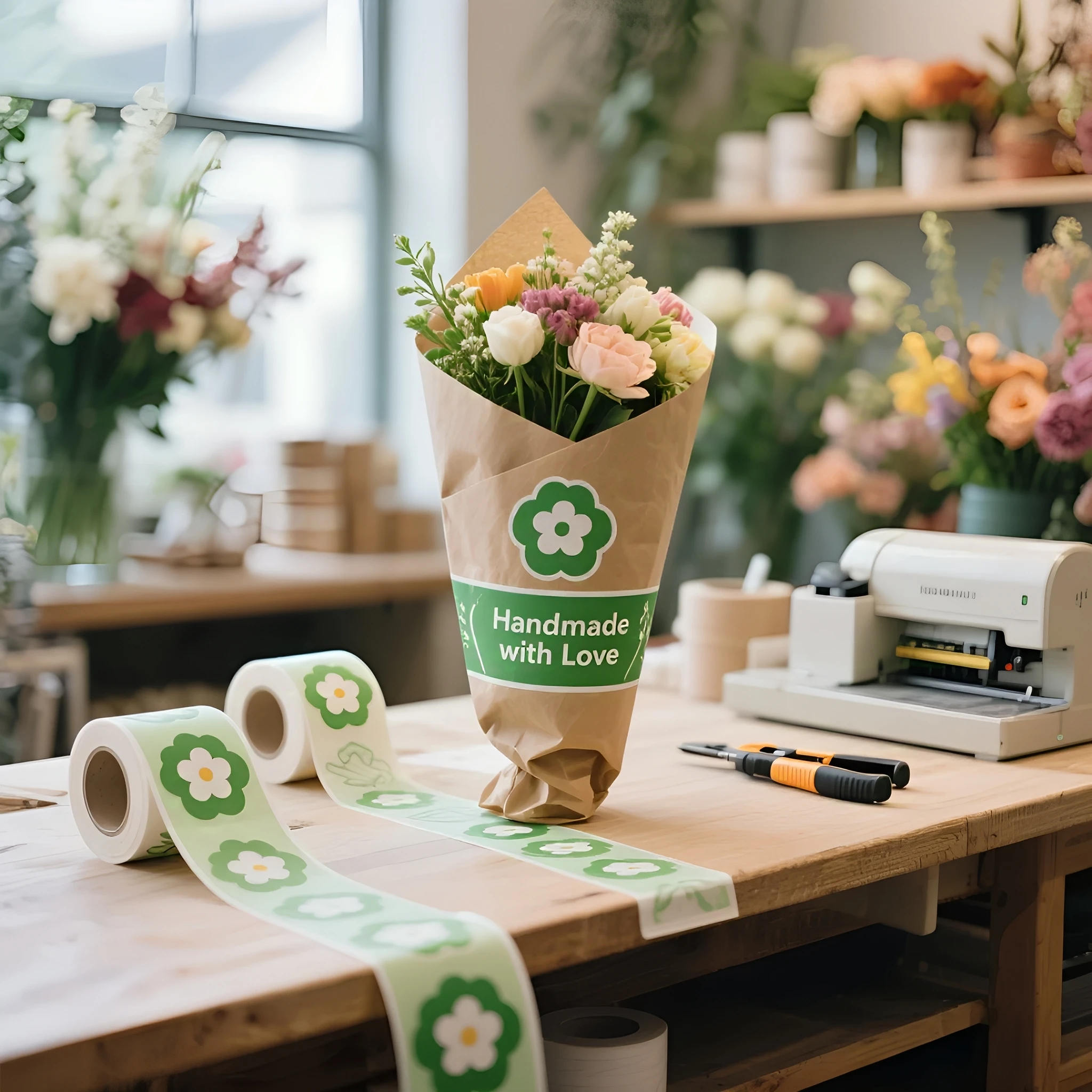 ملصقات مخصصة - تصميم ملصقات لاصقة مخصصة لتغليف الهدايا والتغليف وزجاجة المياه والكمبيوتر المحمول والمزيد، مقاومة للماء