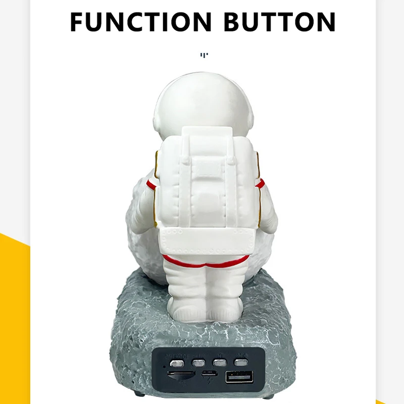 Uthai-女性の宇宙飛行士のスピーカー,Bluetooth付きのポータブルスピーカー,モダンな誕生日プレゼントに最適