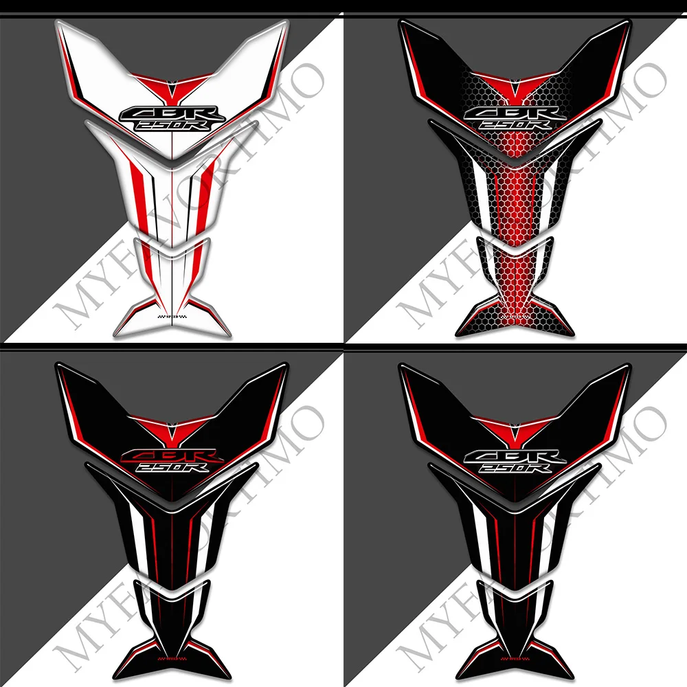 

For Honda CBR 250 R 250R CBR250R Stickers Decals Gas Fuel Oil Kit Knee Fish Bone Tank Pad Protection Fireblade Fairing Fender