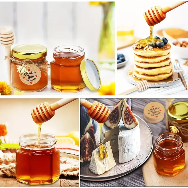 Mini pots à miel hexagonaux en - Baby Food Jars Glass avis et prix