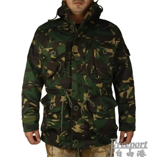 

Britain Camouflage Green Coat Outdoor Jacket Men Winter