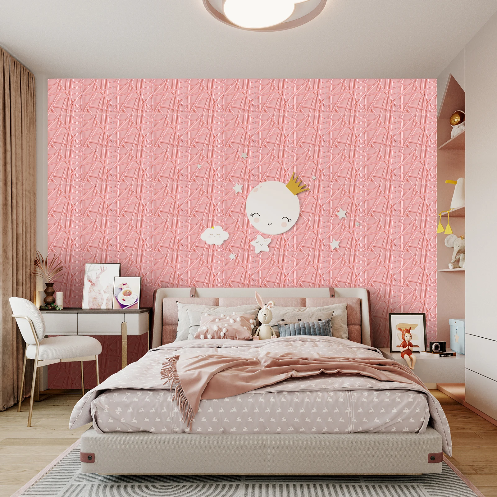 

3D Wall Panel for Interior Wall Décor with Tape, Accent Wall Panels for Living Room Lobby Bedroom Hotel Office,12/20/30 Pack