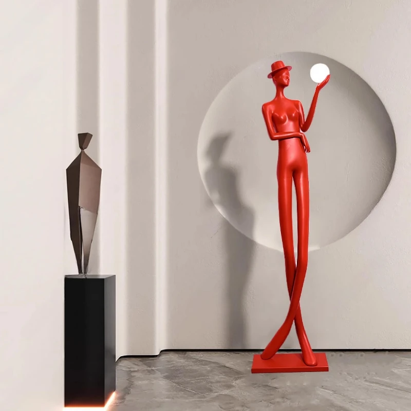 Abstract figures, readers, long-legged sculptures, ornaments, model rooms, hotel TV cabinets, living rooms, entryways