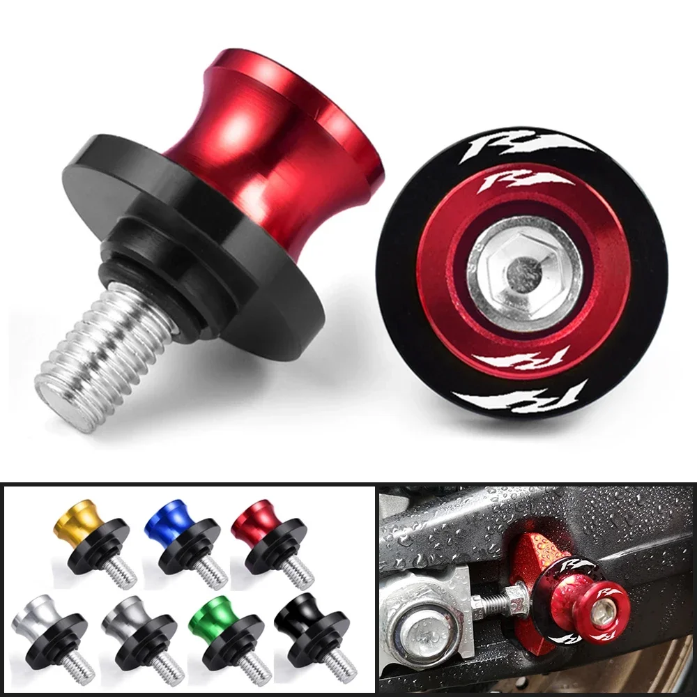 Motorcycle Swingarm Spools M6 Rear Stand Screws Sliders For Yamaha YZF R1 1999-2018 2003 2004 2005 2006 2007 2008 2009 2010