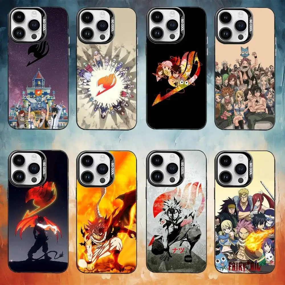 

Anime F-Fairy Comics TailS Phone Case For iPhone17,16,15,14,13,12,11 Plus,Pro Max Black Candy Matte Shockproof Cover