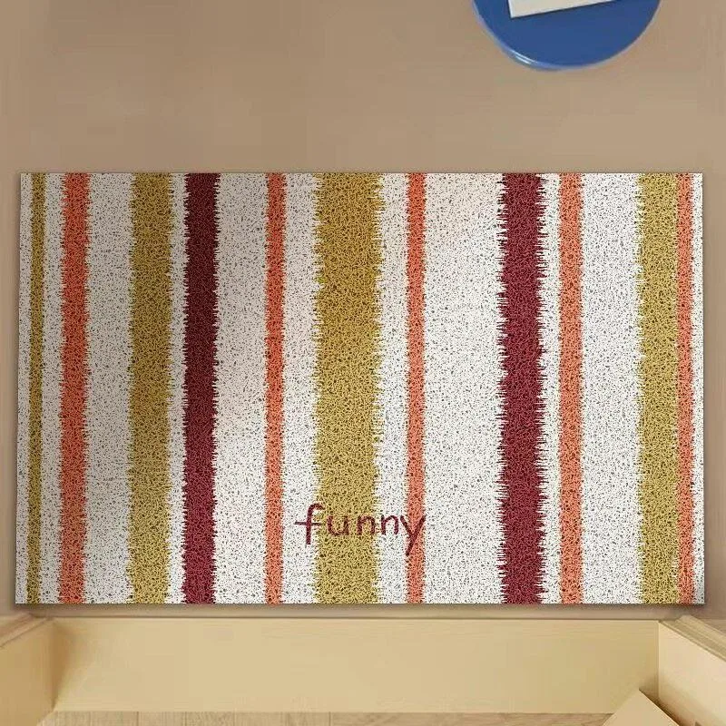 Striped Creative Design Entrance Door Mat Welcome Rug Dirt Trapping Dirty Resistant Easy Clean Anti-slip Carpet Entry Doormat 러그