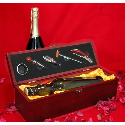 Traveler Gift Wooden Corkscrew Set Wine Rack Wine Opener Set