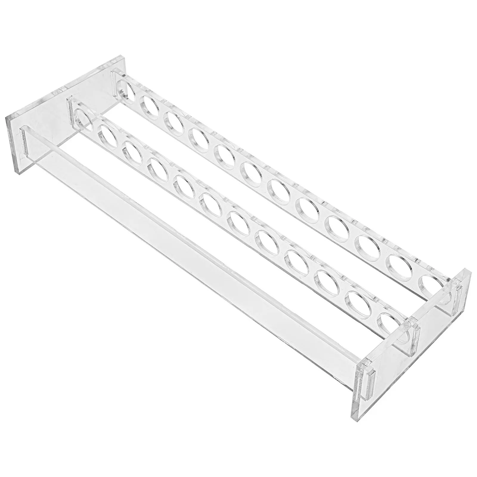 12 Holes Test Tube Rack Acrylic Laboratory Holder Reusable Transparent Organizer For Scientific Experiment Centrifuge Sampling view 3