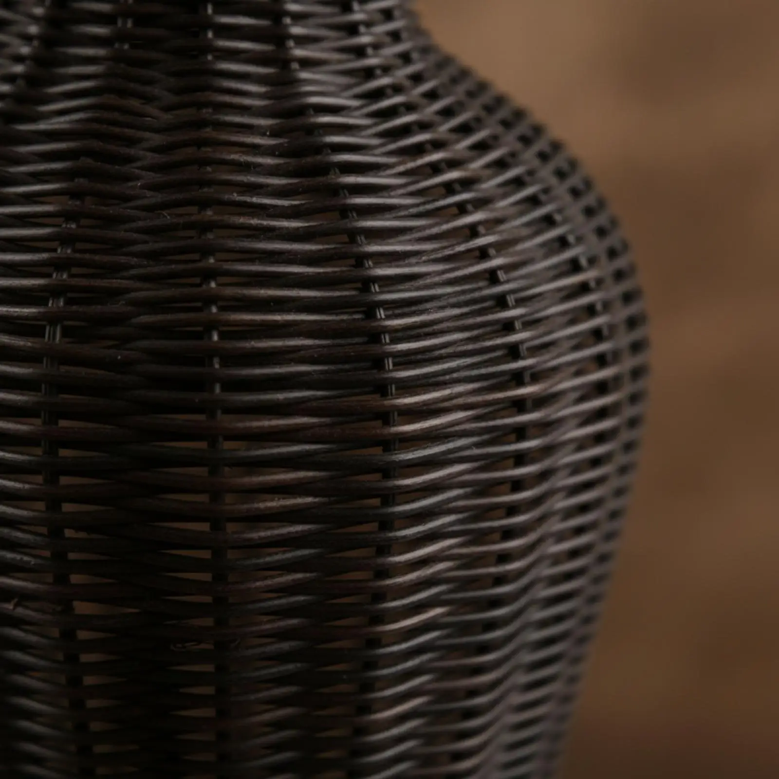 Boho Woven Decorative Vase Rattan Material 56cm Tall Narrow Neck Flared Rim for Dried Branches Entryway Tabletop Home Accent