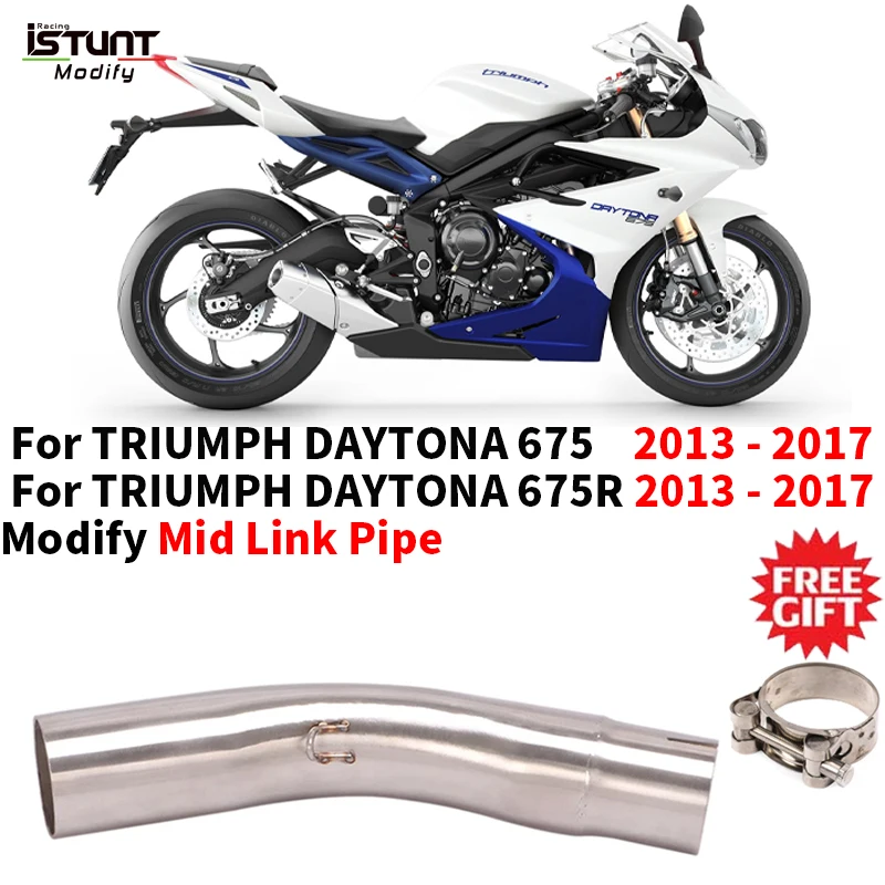 

Наконечники для соединения выхлопной трубы для мотоцикла TRIUMPH DAYTONA 675 675R 2013 - 2017 из нержавеющей стали 51 мм