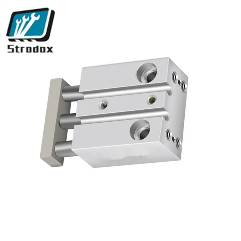 Small Pneumatic Cylinder TCM-6/10-5/10/15/20/25/30 With Guide Three Axes And Three Rods Without Rotary High Precision