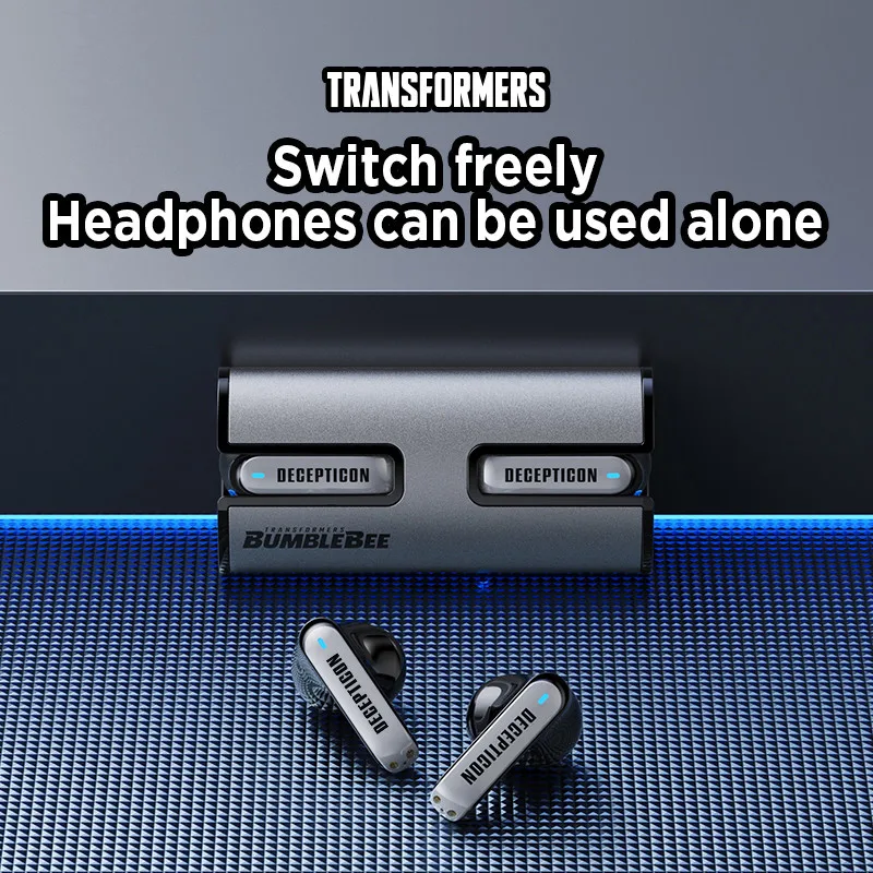 Original TRANSFORMERS TF-T02 Bluetooth 5.3 Gaming Gamer Earphones Low Latency HD Call HiFi Sound Headphones Sport Music Earbuds