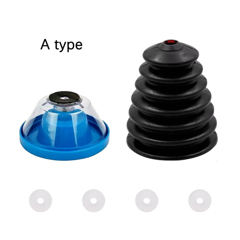 

Splash Guard Dust Collector Bowl For Drilling Tasks Plastic And Sponge Construction Rubber Non-slip Pads Black
