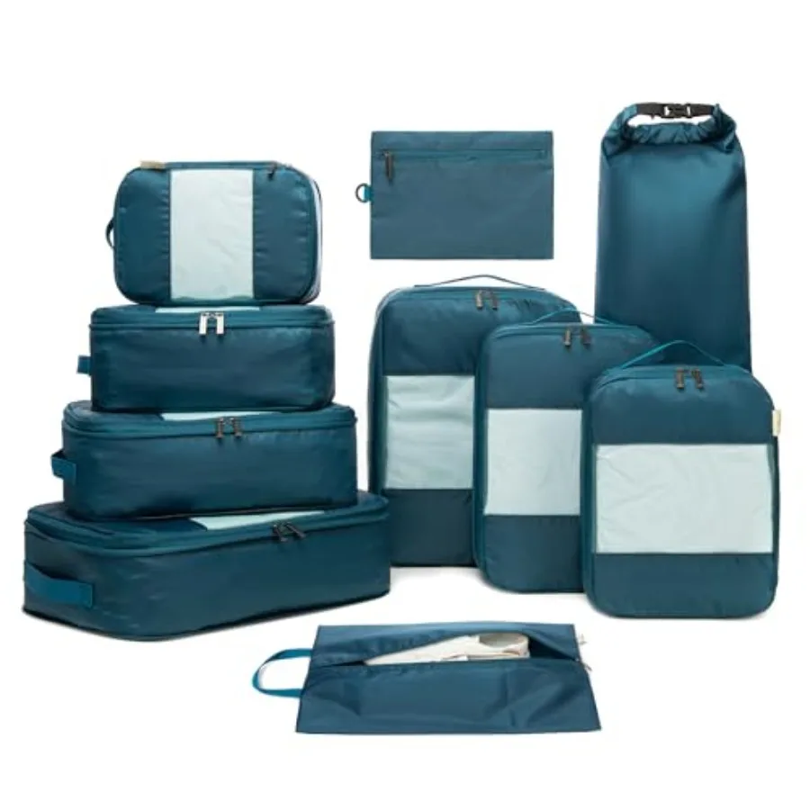 

Large Compression ing Cubes for Travel - Lightweight Compression ing Cube Set, Water-Resistant Luggage Organizer Bags and Suitc