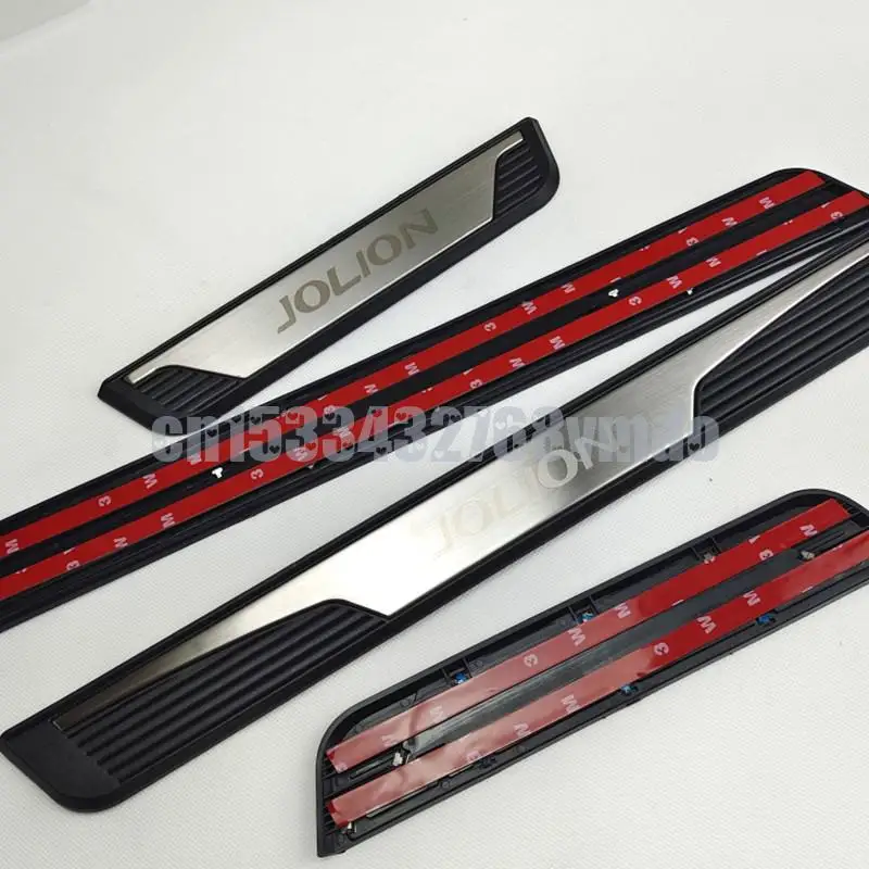 For 2021 2022 Haval JOLION Car Accessories 4pcs/Lot ABS Stainless Steel Door Sill Pedal Scuff Plate