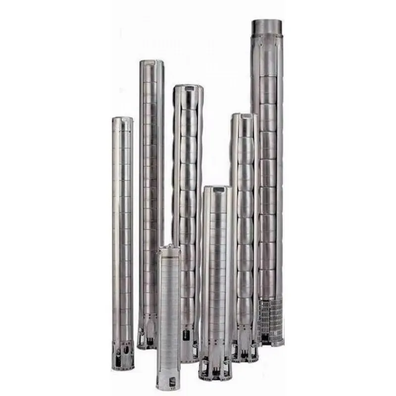 4SP2 AC220V Máquina de bomba de água submersível elétrica de aço inoxidável 1HP Cabeça 100m para poço profundo de 4 polegadas