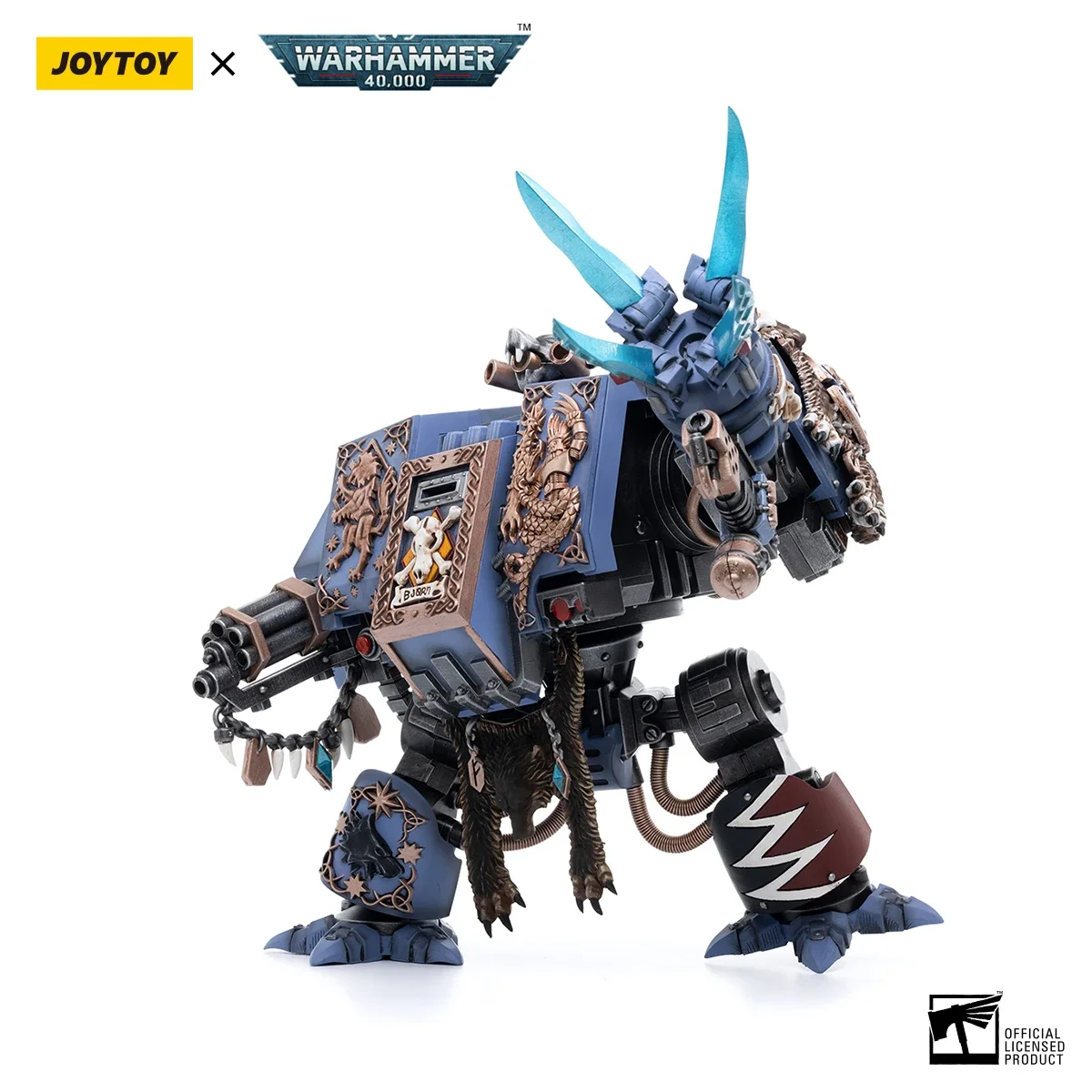 In Stock Original JOYTOY Dark Source Warhammer 40K Space Wolf Brutal Bjorn Guochuang Mecha Anime Model Toy Gift Collection