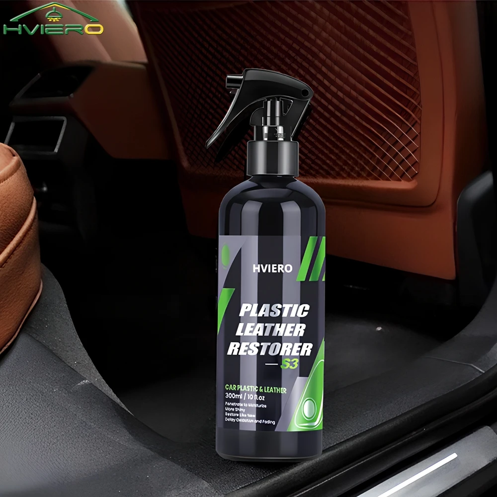 50/100/300ml Car Interior Part Liquid Leather Plastic Renovator Refreshing Restorer Foam Cleaner Spray Refurbishment Paste Auto