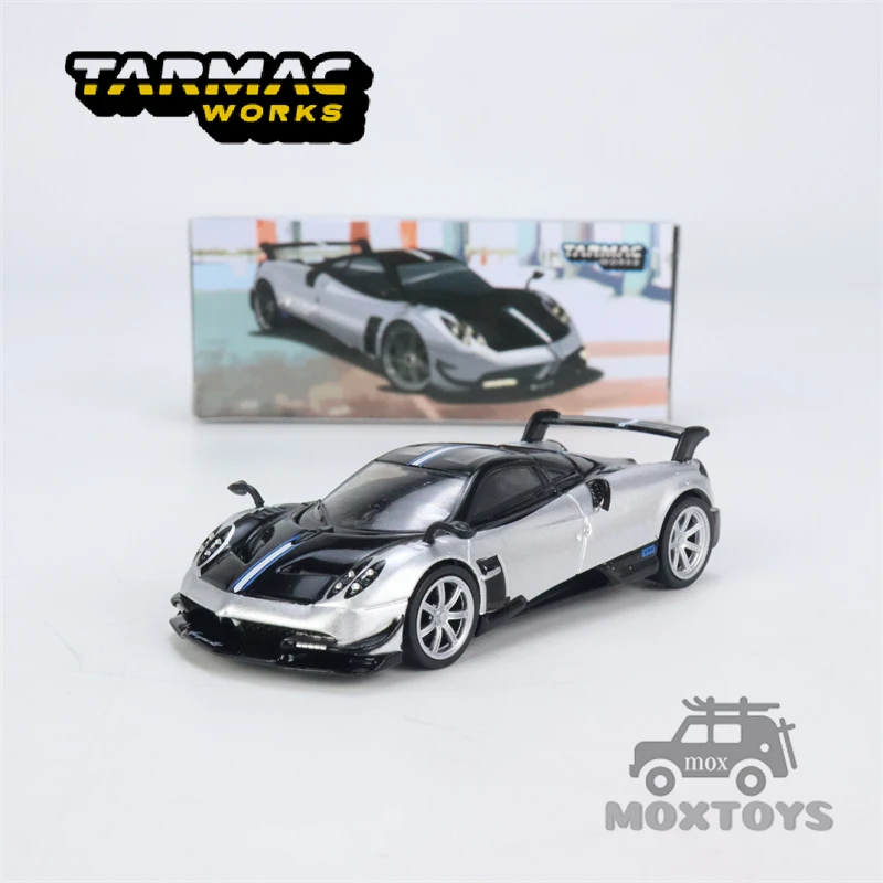 Tarmac Works 1:64 Pagani Huayra BC Grigio Mercurio Diecast Model Car