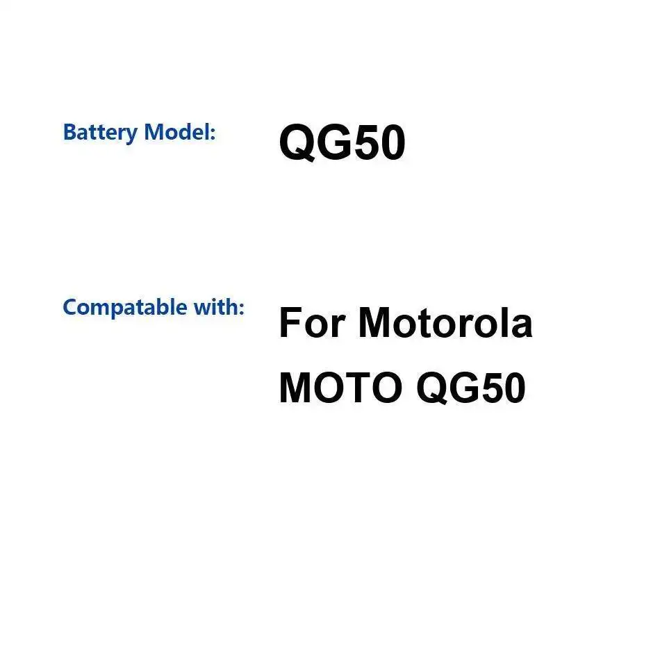 

Для Motorola Moto QG50 Высокоэффективный аккумулятор 5000 мАч для мобильного телефона с низкой температурой