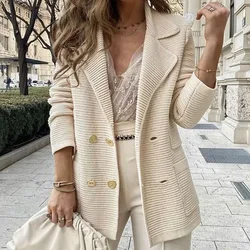 New women's casual coat texture long-sleeved jacket autumn and winter