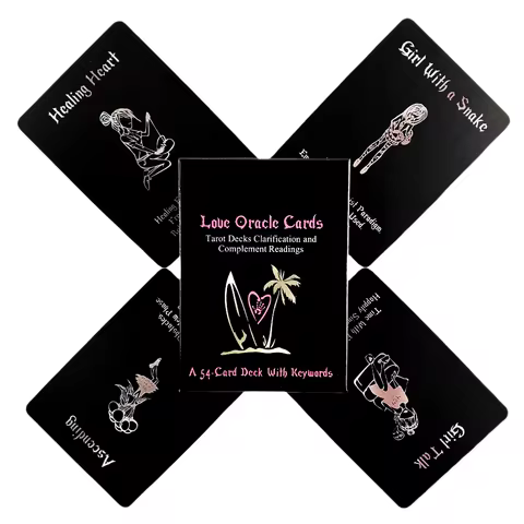Island Time Wellness Love Oracle Cards A 54 Deck Tarot English Visions Divination Edition Borad Playing Games
