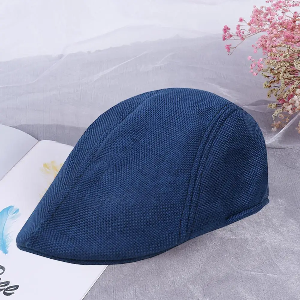 Men Newsboy Cap All season Peaked Cap Stylish Men's Retro Newsboy Hat with Sun Breathable Design Classic for Casual