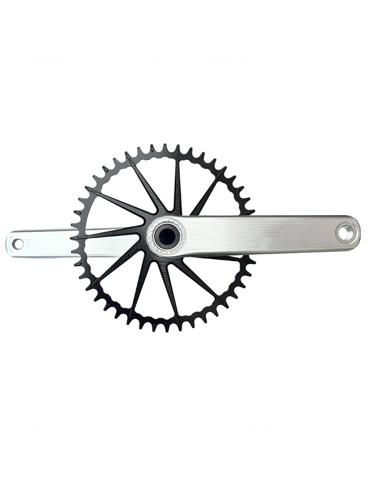 AliExpress Road Gravel Bike Crankset Hollow Glue Bike Crank with Chainring CNC 7075-T6 Spindle Lightweight Aluminum for Bicycle