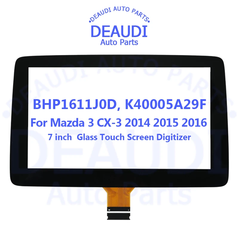 Pantalla táctil de 7 pulgadas para coche, Panel de cristal de 154x85 con reemplazo de pantalla LCD para Mazda 3, CX-3, Alexa, Radio de navegación, 2014-2016